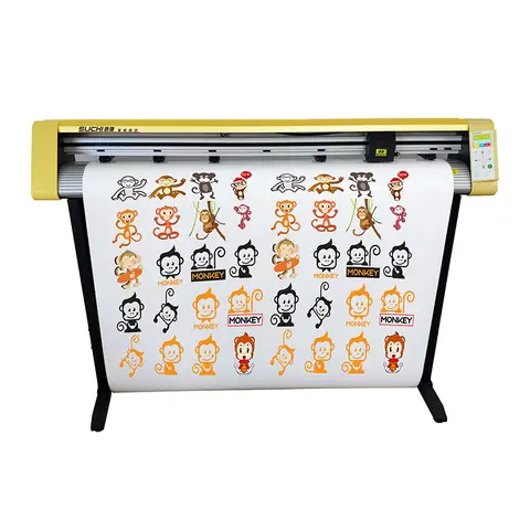 Suchi 1350Mm Vinyl Cutting Plotter Automatic Contour Cut 48 Inch Cutter Plotter Machine With Camera