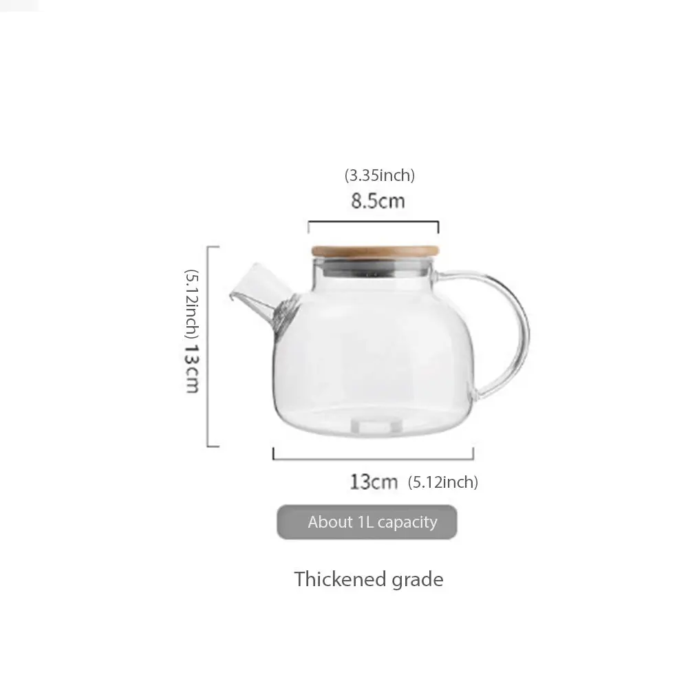 Filter Glass Kettle Large-capacity Transparent Household Fruit Scented Tea Cold Kettles High Temperature Resistant Hot Water Jar