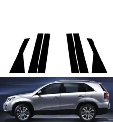 6PCS Polished Pillar Posts For Kia Sorento UM 2015 2016 2017 2018 2019 2020 Door Window Trim Stickers  Exterior Auto Accessories