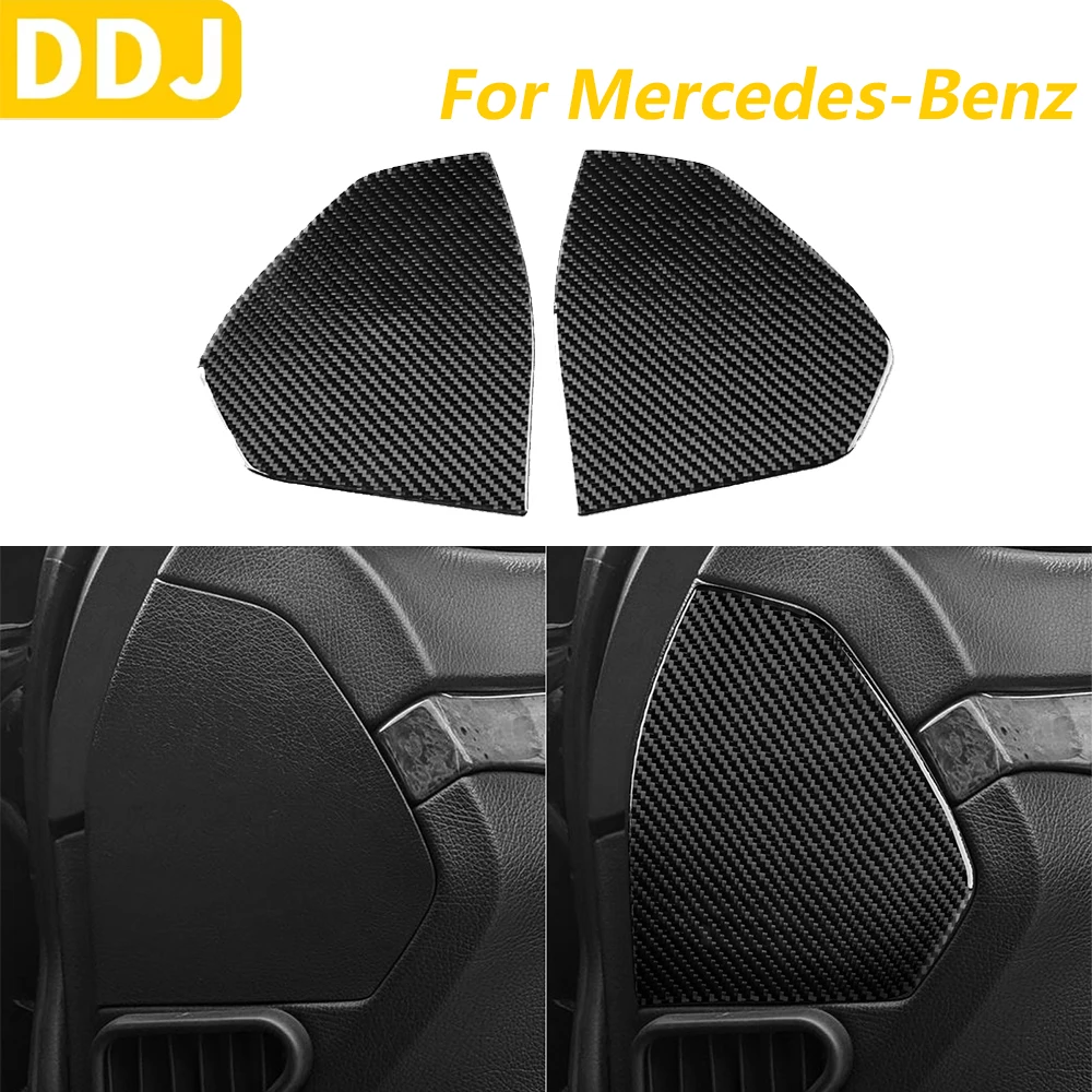 

For Mercedes-Benz E-Class W211 2003-2009 Carbon Fiber Front Door Anti Collision Vent Panel Cover Trim Car Accessories Sticker