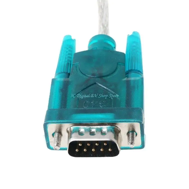 E74D Black USB auf RS232 RS-232 (DB9) Serienkabel-Standardadapter-Konverter für PC – Detail 2