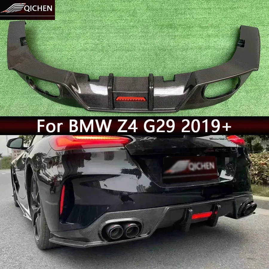 

Для BMW Z4 G29 2019+ карбоновый задний диффузор, сплиттеры, спойлер, задняя накладка на бампер, модифицированный и улучшенный комплект обвеса.