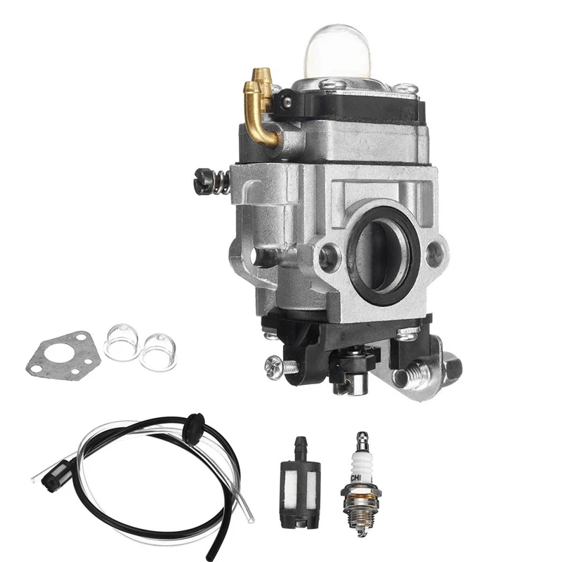 New2x Motorcycle Carb Carburetor 15Mm 2 Stroke Carburettor For 43Cc 47Cc 49Cc 50Cc 52Cc Scooter ATV Dirt Bike Lawn Mower