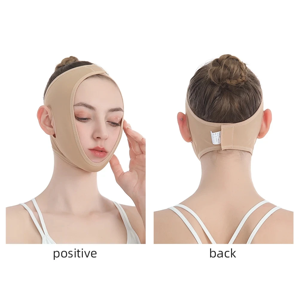 2pc Face Sculpting Sleep Band Face Slimming Bandage V Line Cheek Chin Neck Shaper Massage Strap Belt Relax Lift Up Mask Beauty