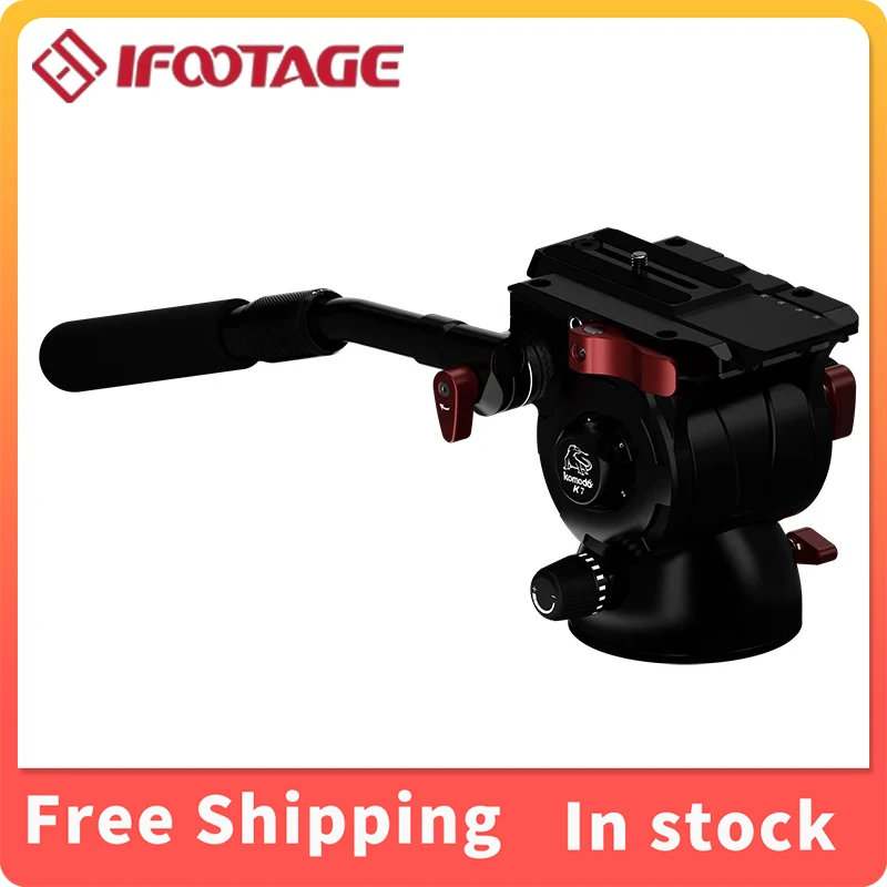 

Ifootage K7 Panoramic Tripod Head Hydraulic Fluid Video Head For Camera Holder Stand Mobile DSLR