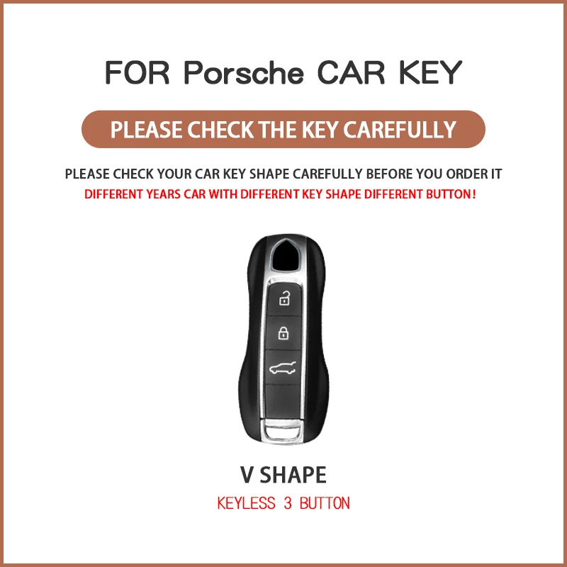 Leather Keychain TPU Car Key Case Cover for Porsche Macann Bobster Panamera Carman Cayenne 718 971 911 9YA 970 981 996 92A 2017