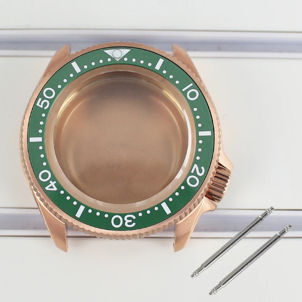 ارتفع الذهب 38 مللي متر NH35 ساعة حافظة الياقوت الكريستال ل Seiko NH35 NH36 4R35 4R36 حركات تعديل Skx ساعة أجزاء السيراميك الحافة #4