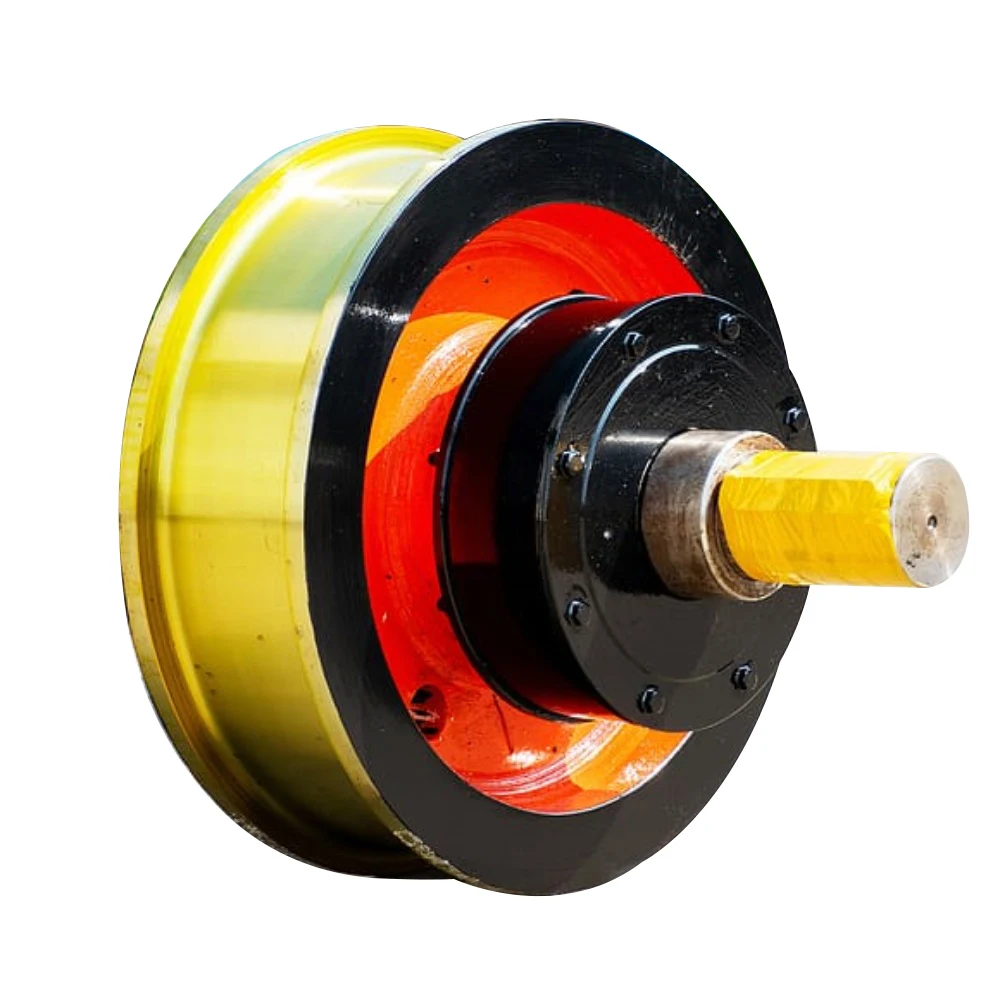 Roda Rel Flange Tunggal Roda Berjalan Derek Roda Baja Tempa