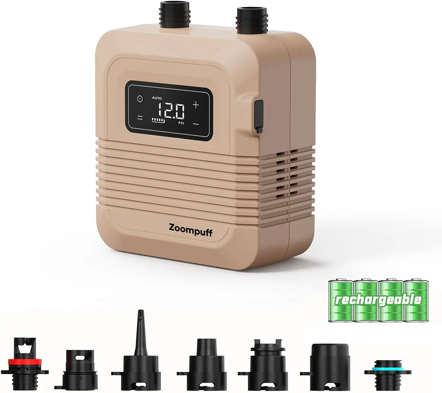 

20 PSI High Pressure SUP Pump, Dual Stage Inflation & Deflation, Auto-Off Rechargeable for Paddleboards, Inflatable Boats