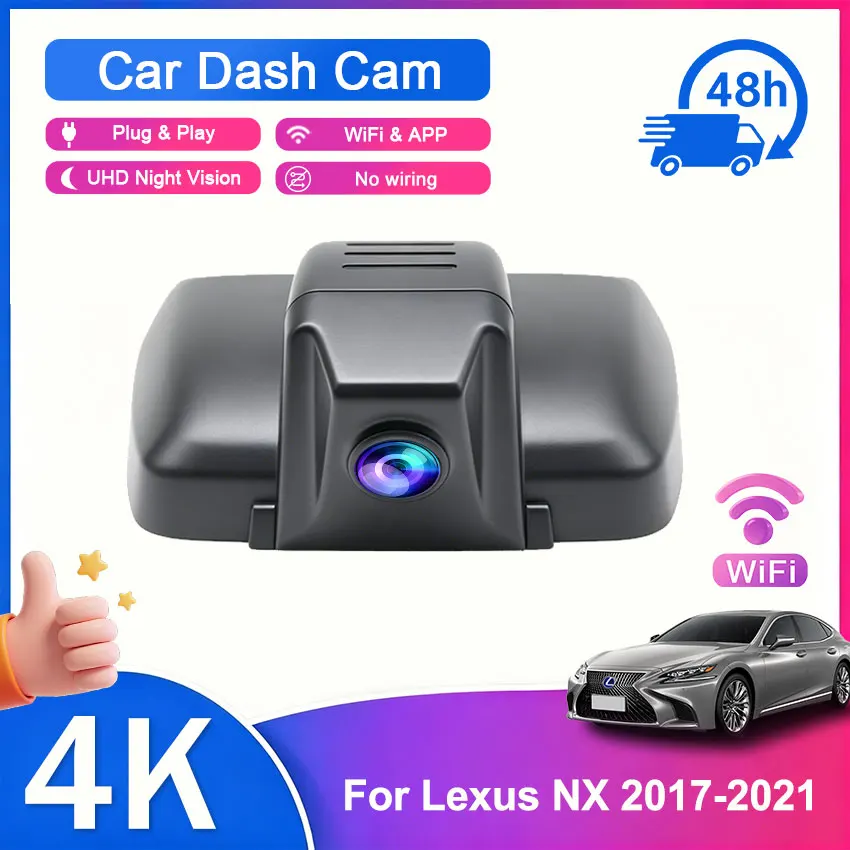 4K Dash Cam Camera 2160P Car Dvr Recorder For Lexus NX 300 200t for Lexus NX 200 for Lexus NX 300h for Lexus NX AZ10 2018-2021