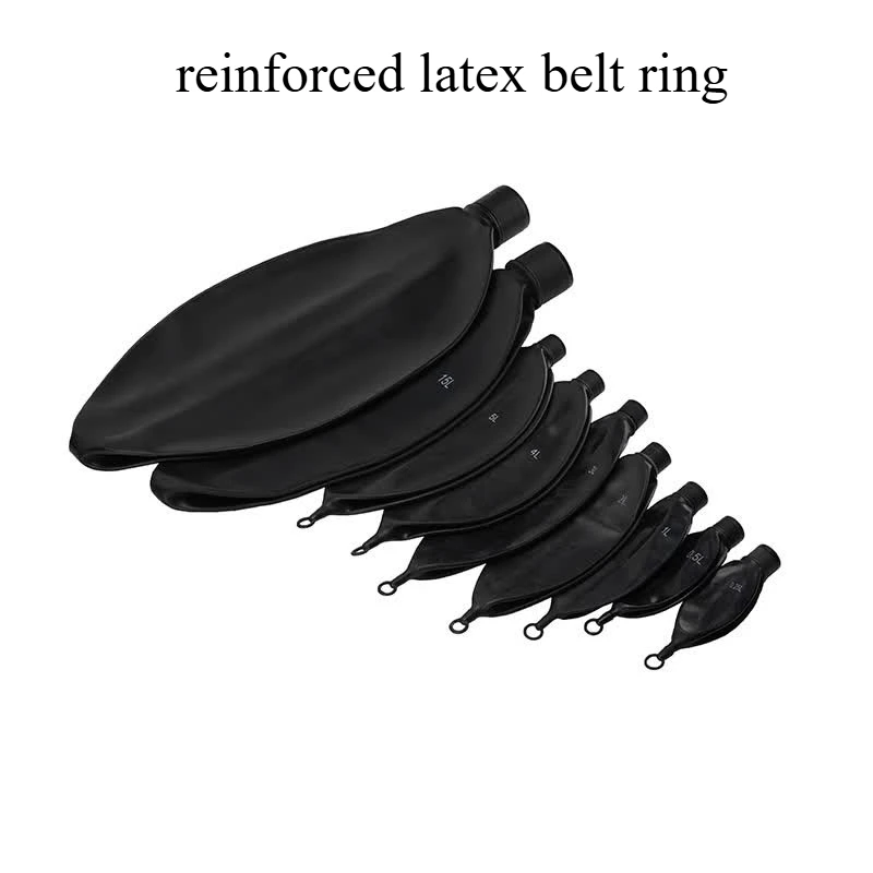 وسادة هوائية معززة من اللاتكس، وسادة هوائية سميكة لتنفس الرئة مقلدة 0.25 - 30 لتر، قابلة لإعادة الاستخدام، تناسب جميع آلات التخدير للتهوية