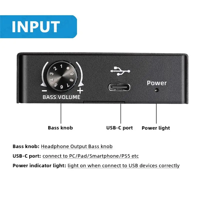 High-quality PC accessories in Stock USB-C Sound Card Audio 3.5mm Audio Adapter for PS4 PC Laptop Headset
