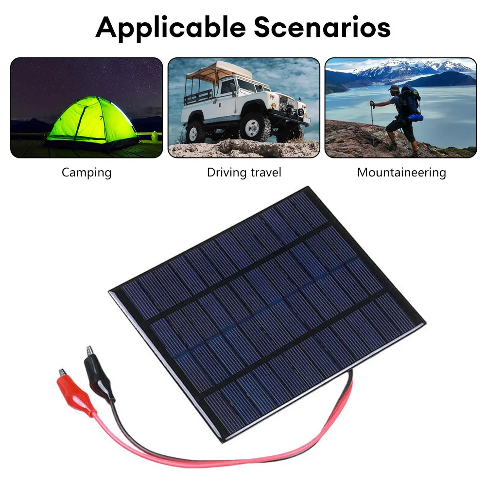 12V Solar Panel Flexible Power Bank Solar Cell Kit DIY Battery Charger for Outdoor Lamp Pump Street Light Battery Supply