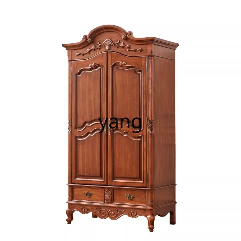 

LMM Full Solid Wood Wardrobe Home Bedroom Log Large Wardrobe Storage Storage Wardrobe
