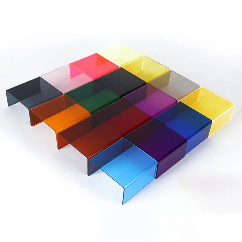 Colourful Acrylic Display Stand, Action Figure Storage Shelf, Dessert Food Display Holder, Supermarket Product Display Stand