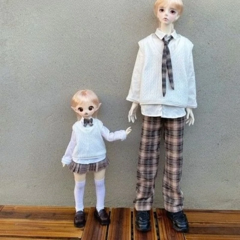 1/6 1/4 1/5 1/3 Doll's Clothes Suit Uniform JK Set for 30/36/45/60/62/65/68/70/72/75cm Bjd Doll Toys Doll Accessories, No Doll