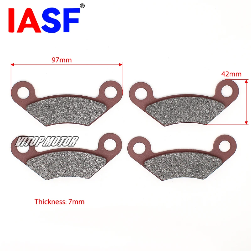 Fits for LINHAI ATV 260 300 400 500 M550 M565/ M570 M750 E2/E4/T3b 22245 70525 25128 Motorcycle Front Rear Brake Pads Scooter 2