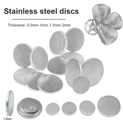 1pcs stainless steel round disc 304 stainless steel metal engraving blank diameter 50-100mm thick 0.5~2mm stainless steel disc