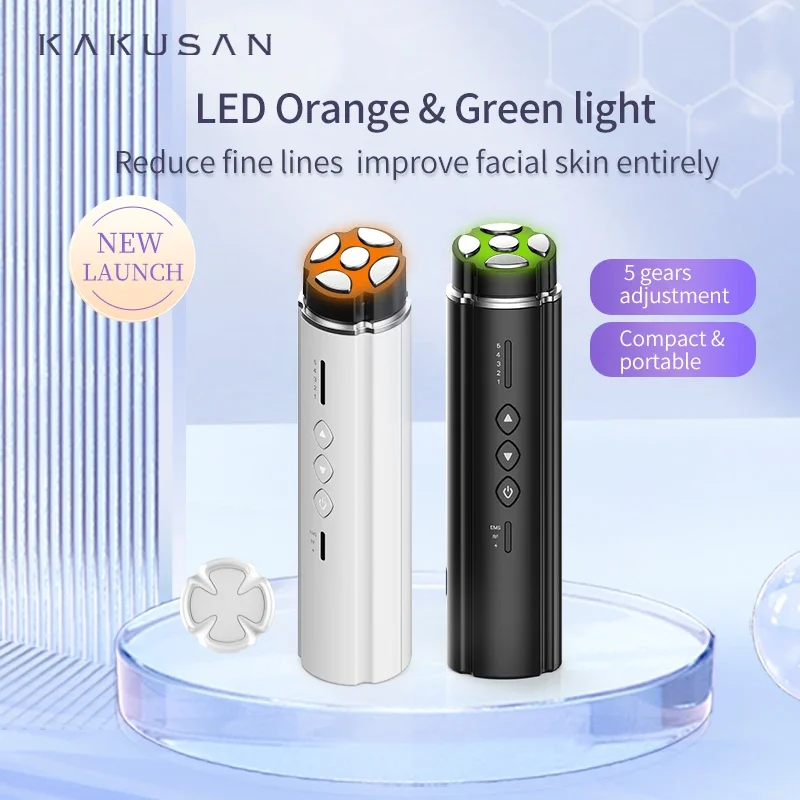 KAKUSAN Neuheiten RF Schönheit Maschine Tragbare EMS Mikrostrom Stimulieren Massage 1MHZ Radio Frequenz Schönheit Gerät