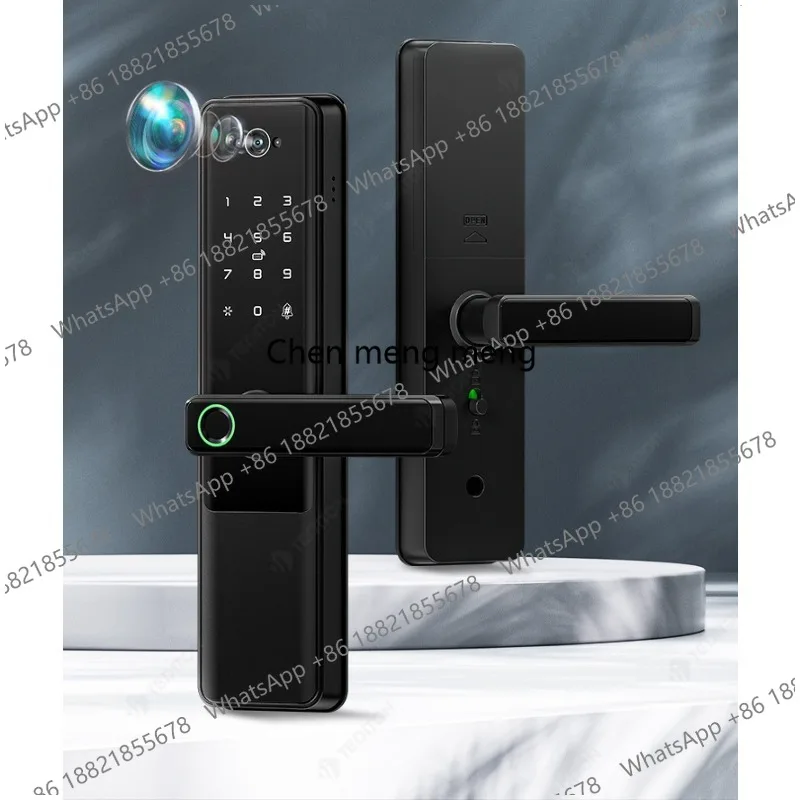 Factory direct sales, visual cat eye real-time intercom graffiti APP semi-automatic smart door lock