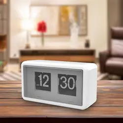 Auto Flip Clock Office Large Display Silent Modern Bedside Flip Desk Clock