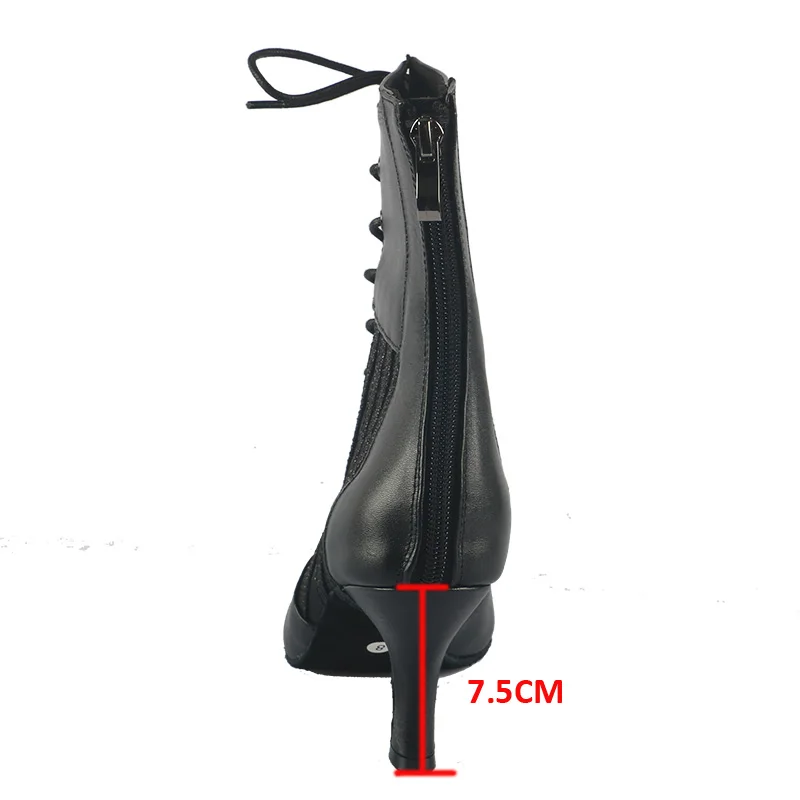 Wedopus femmes paillettes scintillantes personnalisé talon haut 7.5CM Salsa Jazz chaussures de danse talons bottes de danse latine semelle en daim
