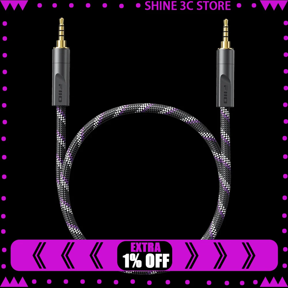 FiiO Trust Series Cable Type-C to Type-C/Lightning Cables, 3.5mm/RCA to RCA/Coaxial Audio 10cm To 150cm Woven Surface Cable
