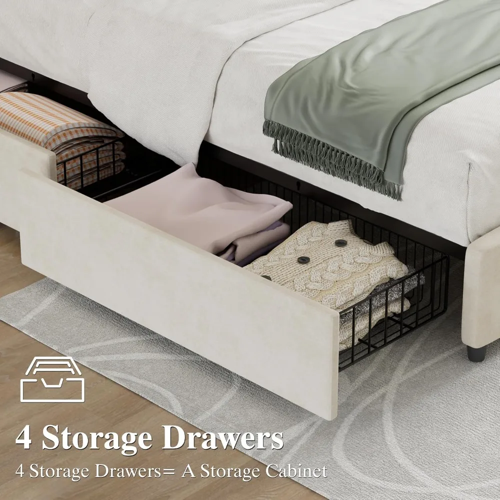 Queen Storage Platform Bed 5