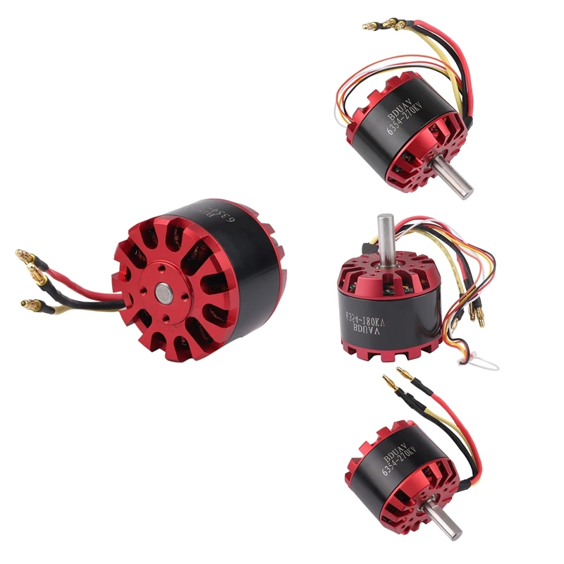 6354 2300W 3-10S Outrunner Brushless Motor For Four-Wheel Balancing Scooters Electric Skateboards