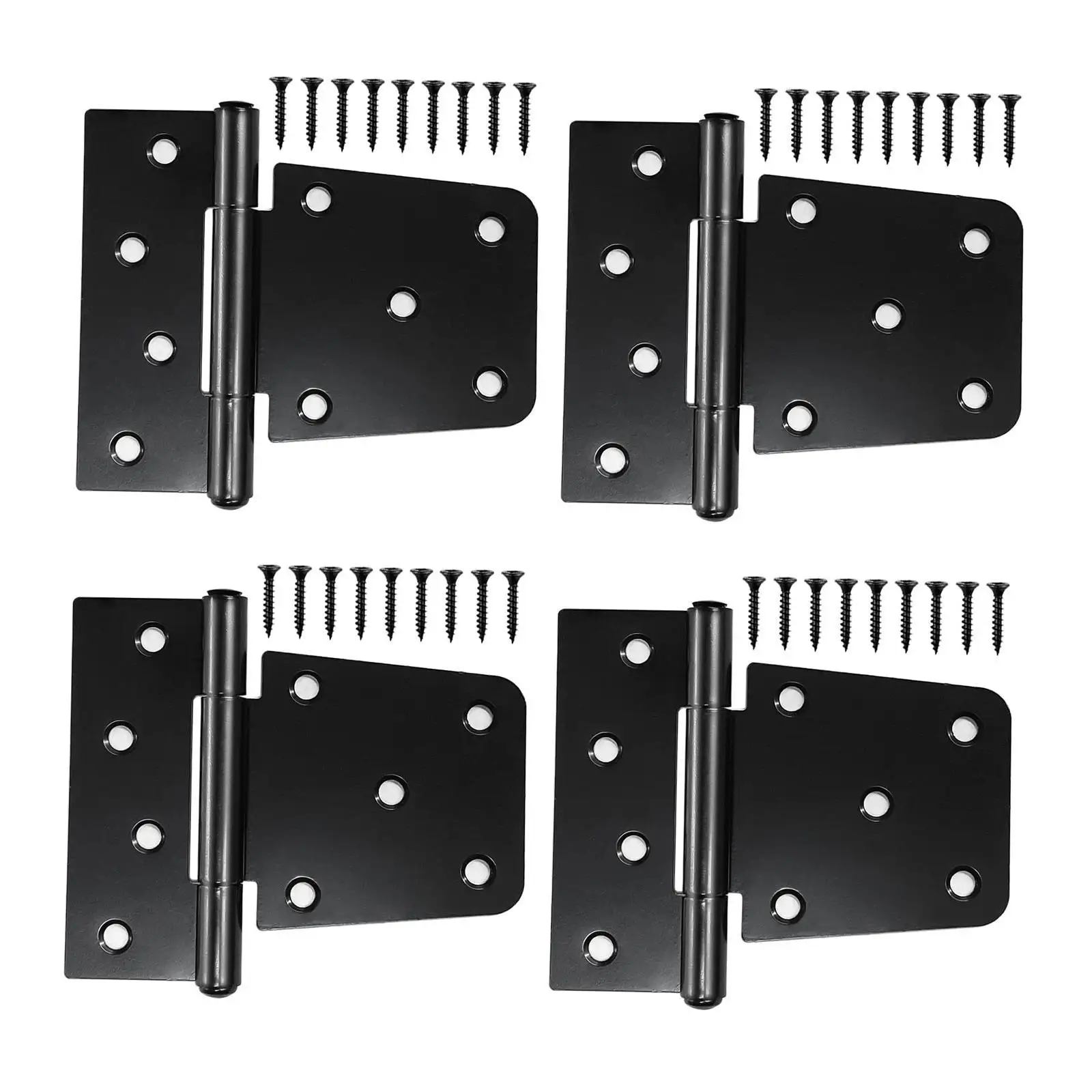4Pcs Heavy Duty Gate Hinges Stainless Steel Directly Replace Easy Installation Accessories Wear Resistant Door Shed Hinges 4Pcs Heavy Duty Gate Hinges Stainless Steel Directly Replace Easy Installation Accessories Wear Resistant Door Shed Hinges