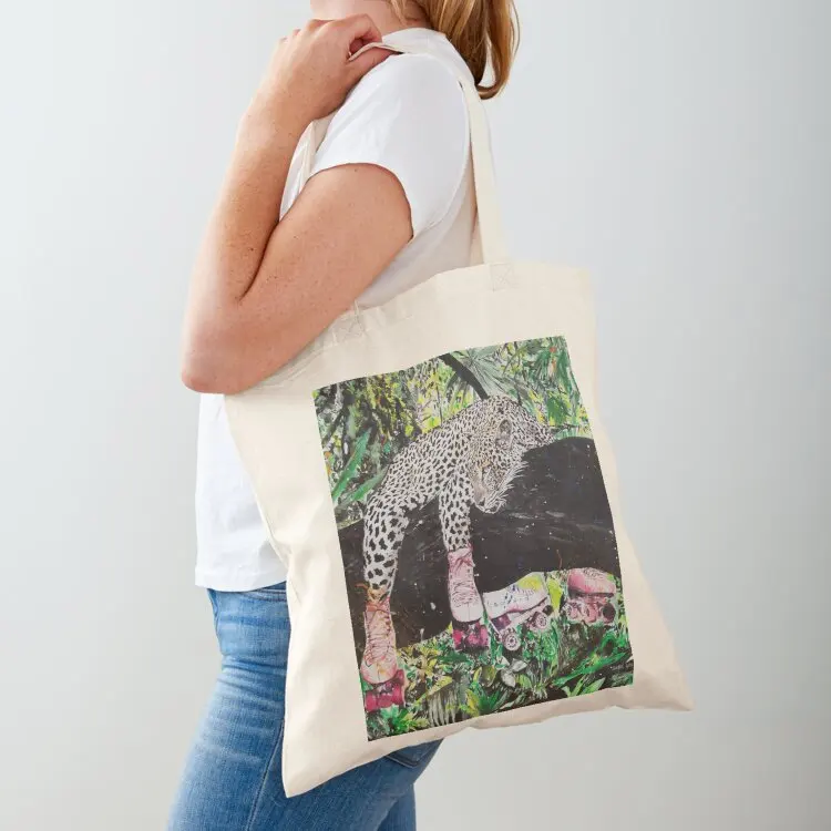 

The Leopard Tote Bag foldable reusable bag canvas bags Gift bag personalized tote