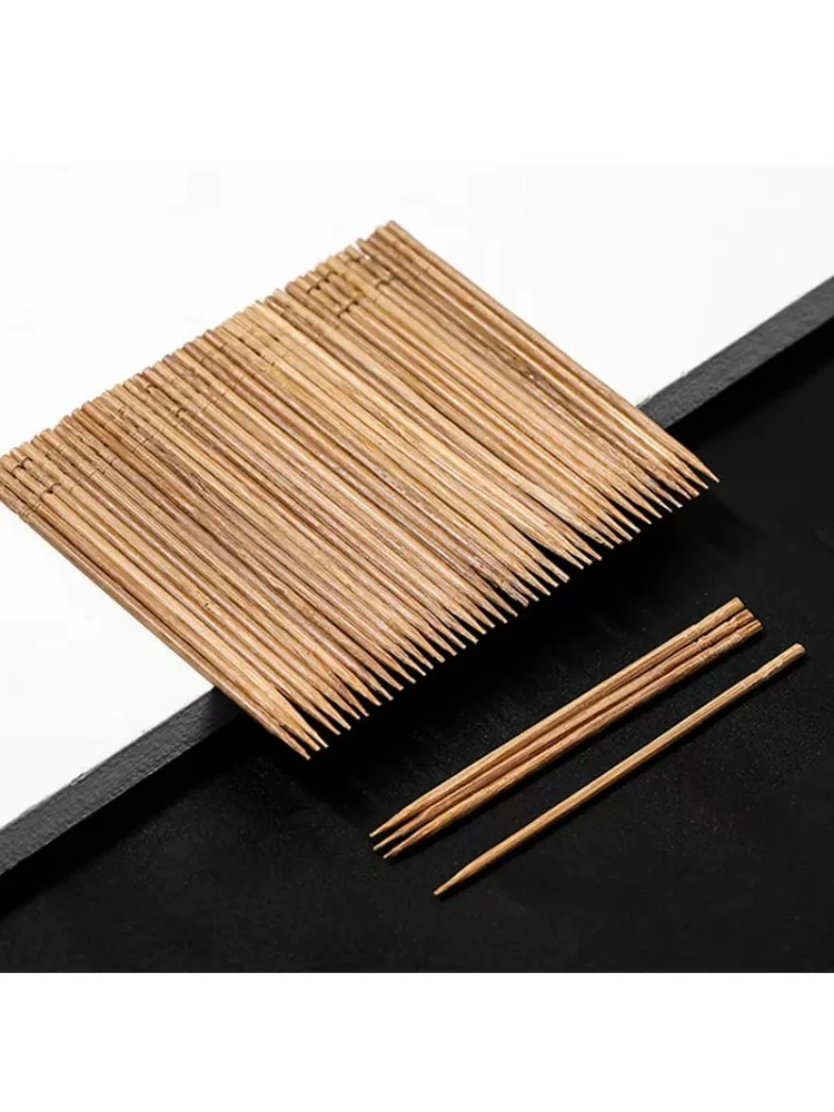 Cure-dents en bambou naturel en bois de poulet, pour la maison, restaurant, hôtel, produits, outils, 200 pièces/boîte