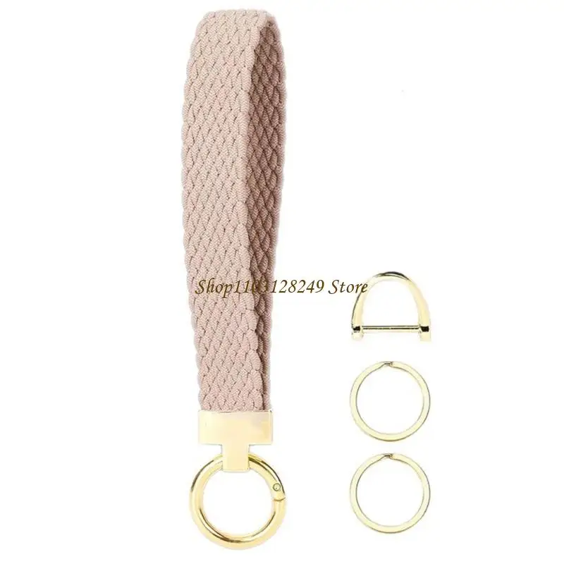 N5KD Strong Metal Keychain Wristband Not Drop Design Hands Easy Convenience Travel Small for Car