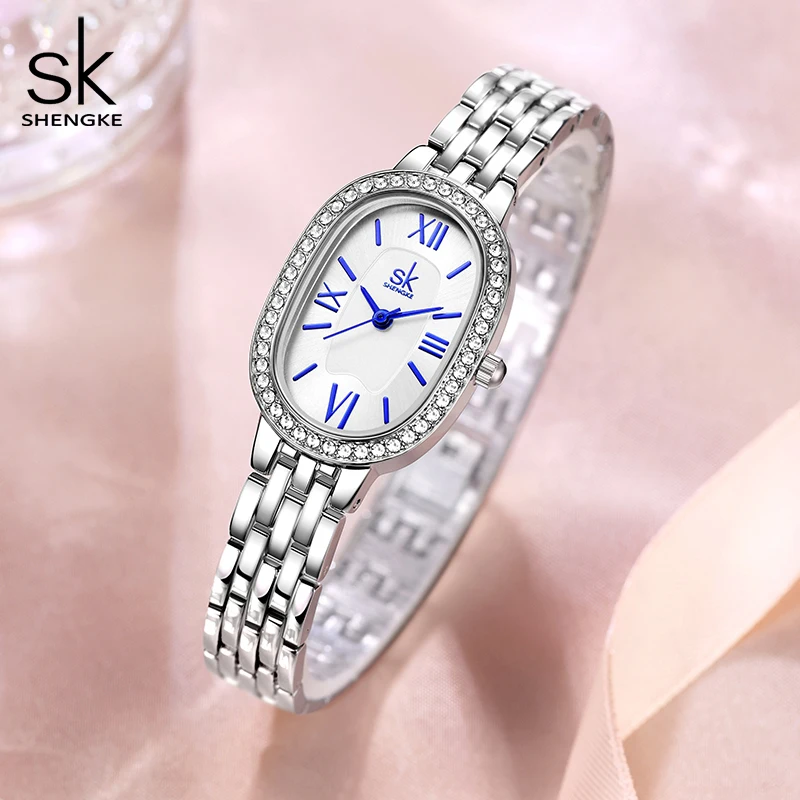 Shengke Elegant Ladies Watches Original Design Women\'s Quartz Wristwatches Top Luxury Women\'s Best Gifts Clock  Relogio Feminino