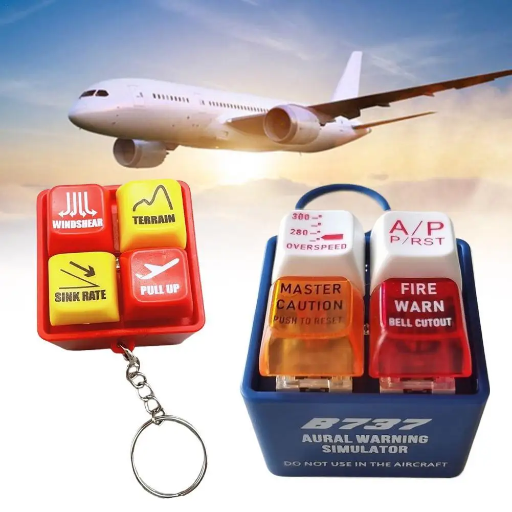

New EGPWS Boeing 737 Warning Sound Simulator Aviation Business Flight Route Crew Alert Refreshing Brain Booster Keychain