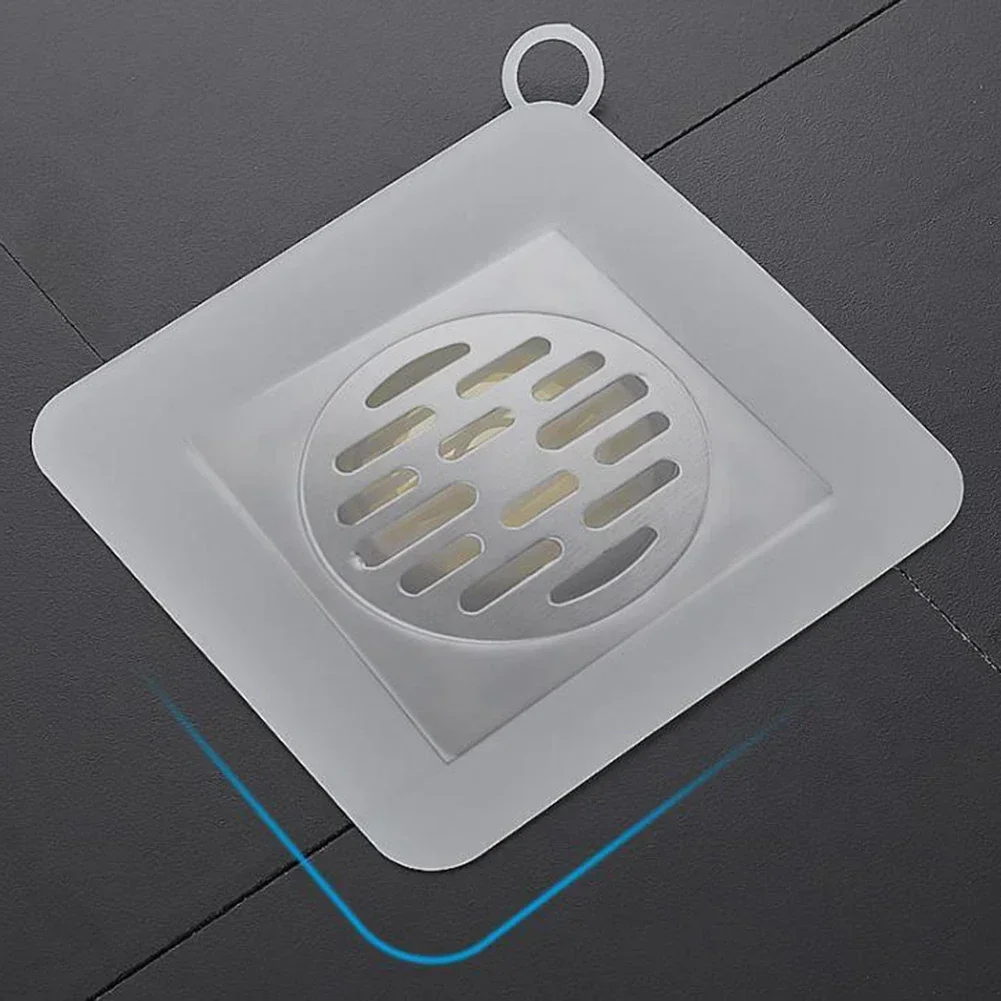 1Pcs Thick Silicone Floor Drain Deodorant Cover Bathroom Insect-proof Seal Household Sewer Pipe Sink Anti-smell Floor Cover 954