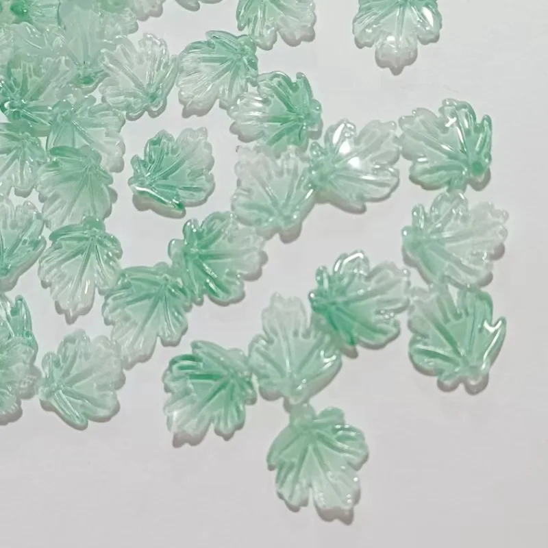 20pcs 21x23MM Pumpkin Leaf Lampwork Glass Beads Czech Crystal Loose Beads For Jewelry Making Handmade DIY Beacelets Accessories
