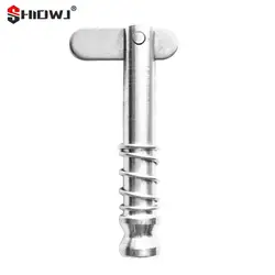 1pcs Boat Bimini Top Quick Release Pin 1/4 inch 6mm with Drop Cam & Spring Marine Grade 316 Stainless Steel Boat Deck Hinge Pins