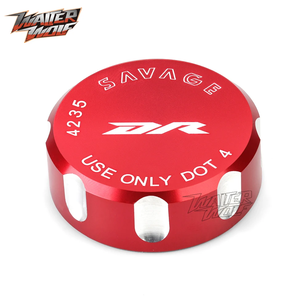 For SUZUKI DR 650 SE R/S 1990-2020 Rear Brake Reservoir Cover Fluid Oil Pump Cap LOGO Motorcycle Accessories 650R DR650S 650SE