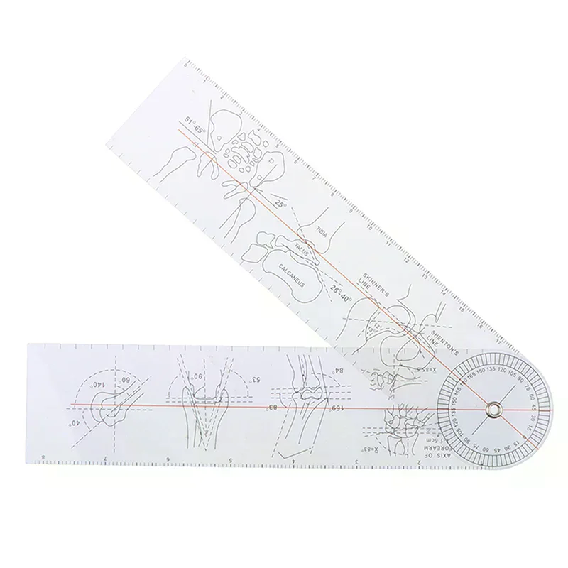 Multi Ruler Goniometer Angle Medical Ruler Joint Orthopedics Tool Instruments