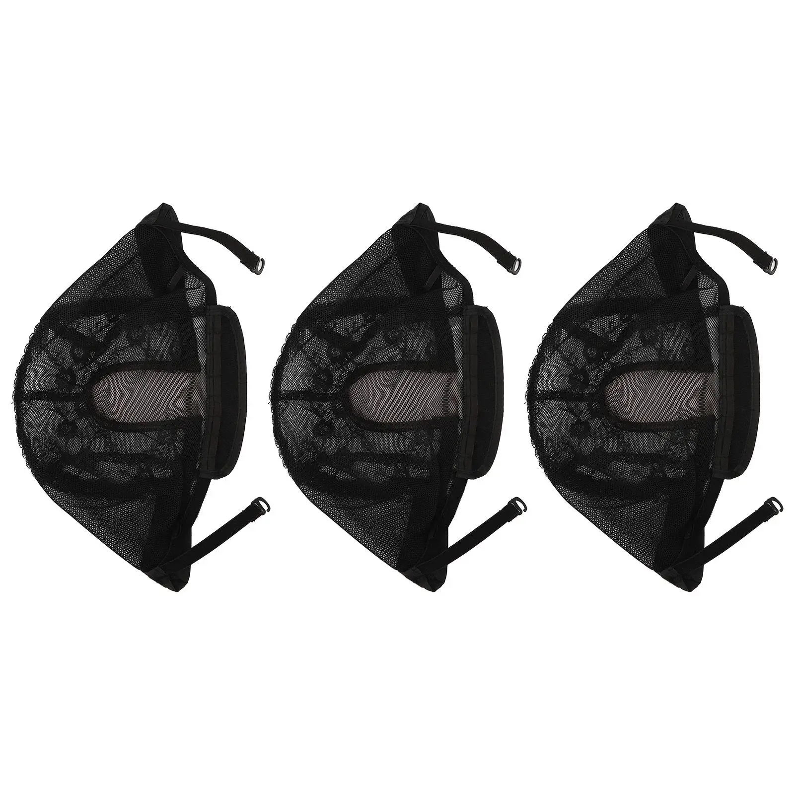 3Pcs Wig Caps Soft Breathable Flexible Nylon Dome Stocking Wig Cap for Making Wigs Women Men