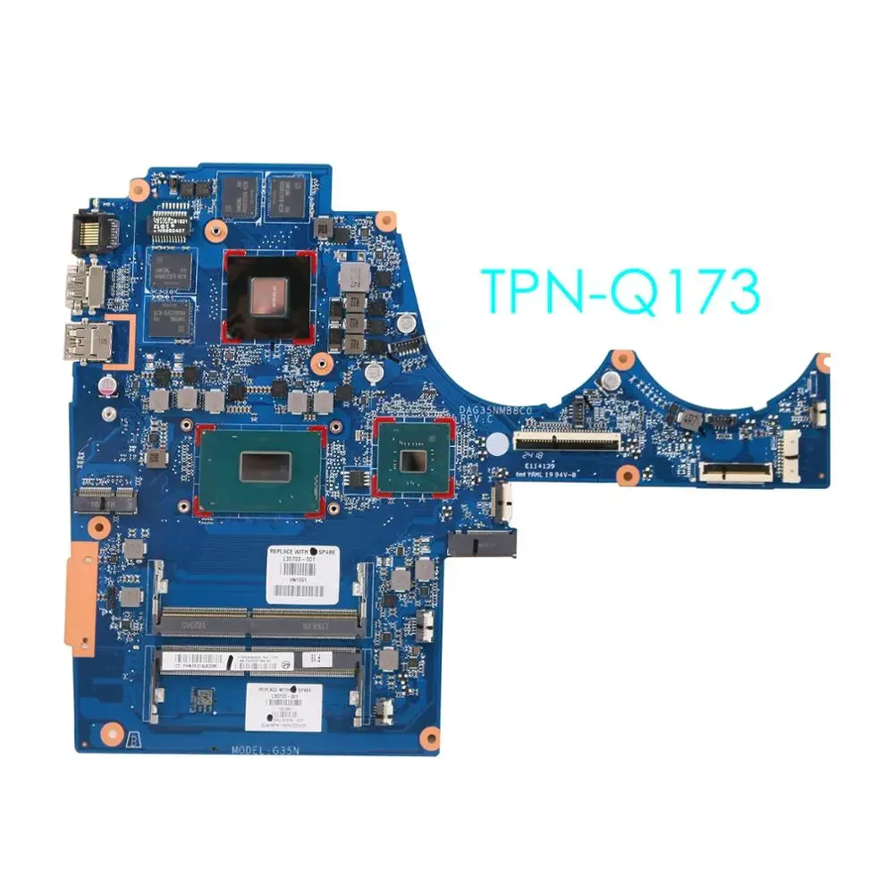 L30704-001 For HP TPN-Q173 15-AX Laptop Motherboard DAG35NMB8C0 L30703-001 L22038-001Mainboard 100%tested fully work