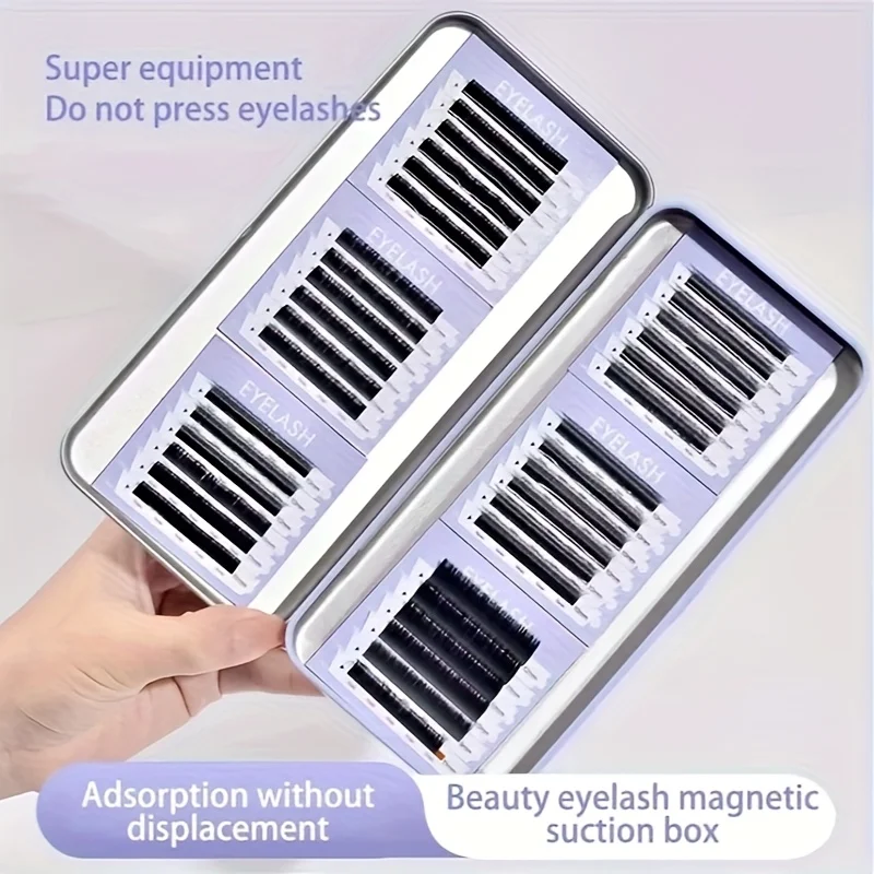 حقيبة تخزين تمديد الرموش المغناطيسية - وسادة مغناطيسية مقاومة للغبار لحماية الرموش وأداة التمديد #4