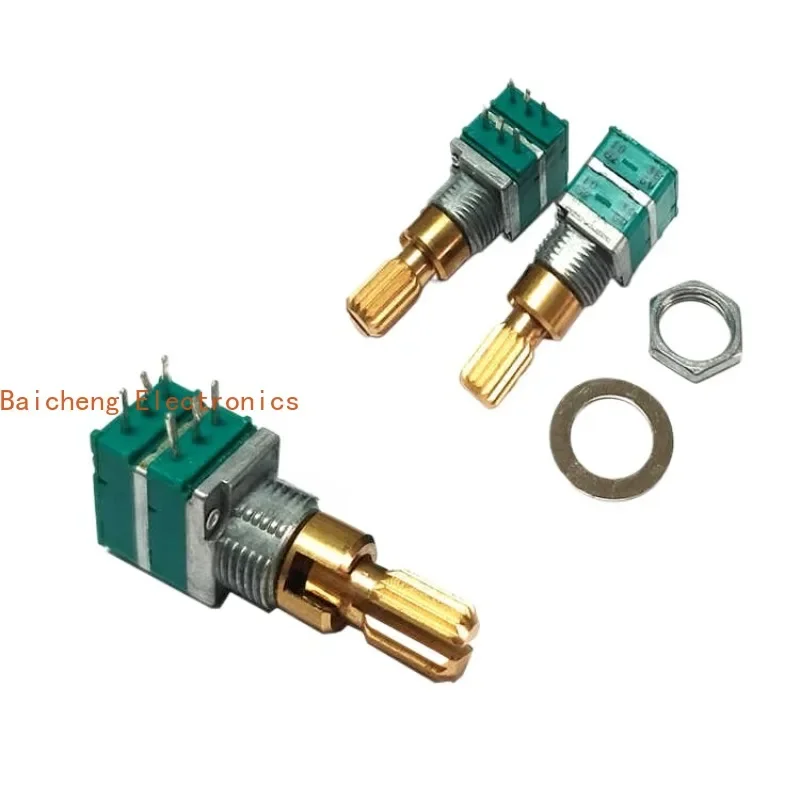 5PCS RK097 dual precision potentiometer A10K+B10K car audio dual axis dual control adjustment with 20 handles
