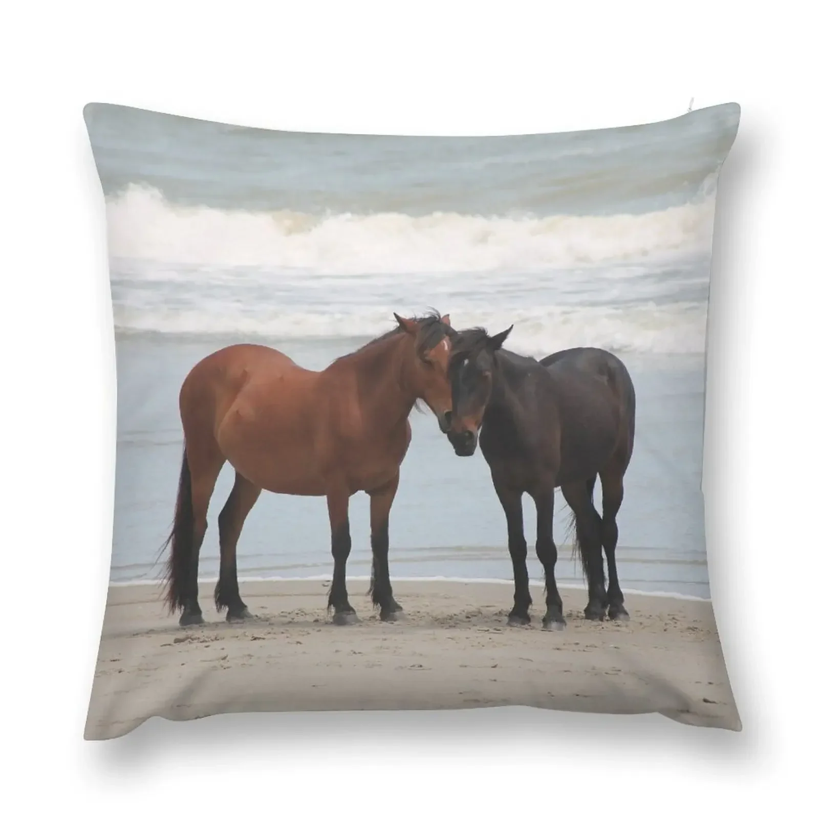 

Corolla Wild Horses Throw Pillow bed pillows Decorative Cushion pillow