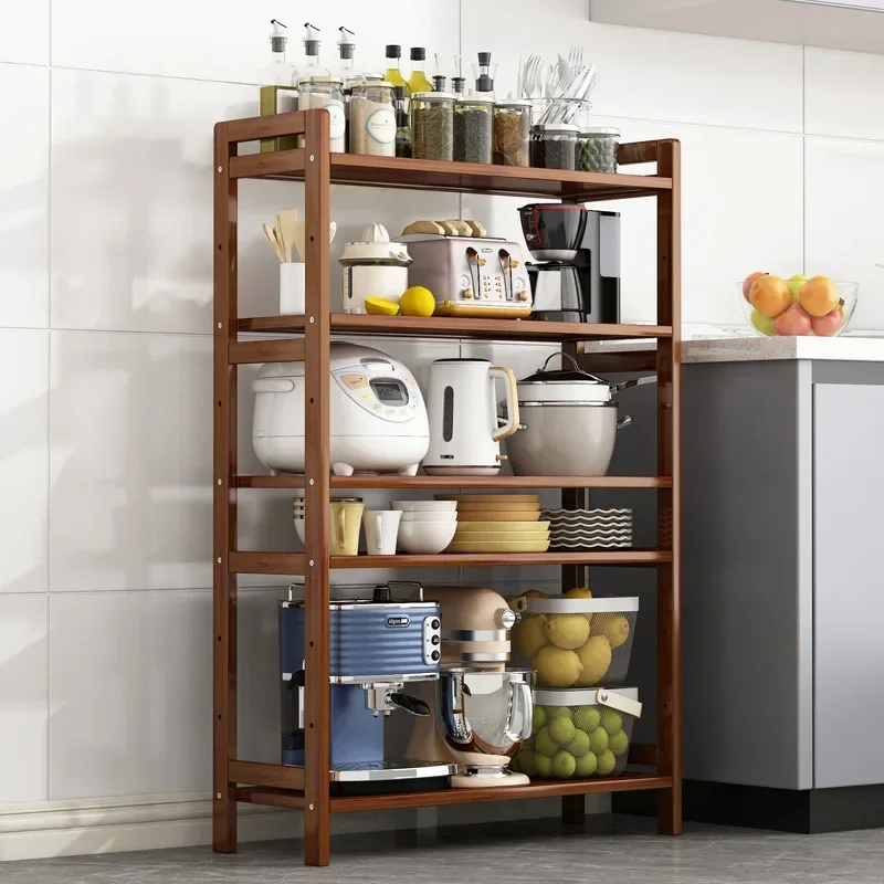 

3/4 Tier Storage Shelves Kitchen Shelving Rack Seasoning Metal Holder for Storage Kitchen Laundry Rack Household Floor Standing