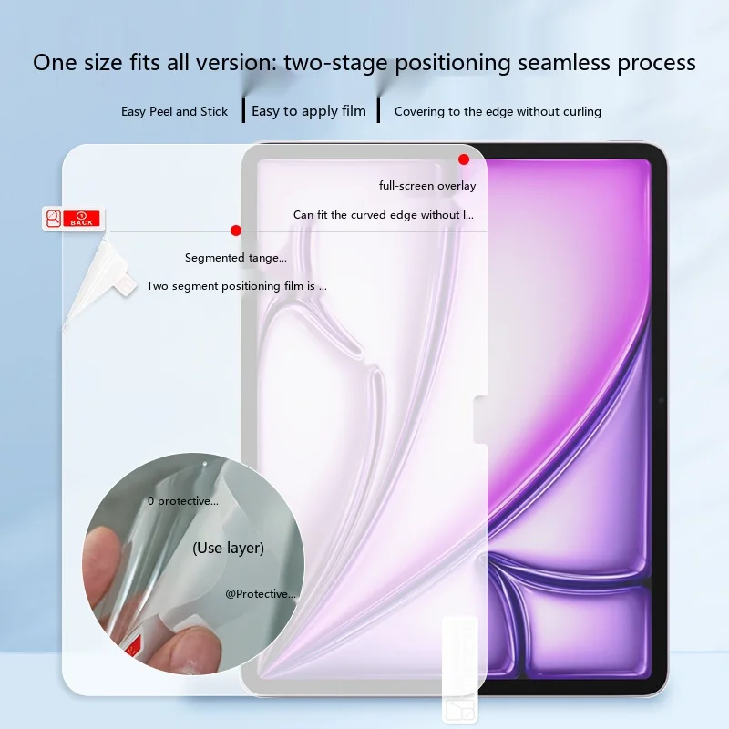 TPU Hydrogel Screen Protector for iPad Air8 2026 11-13 Inch Waterproof Film