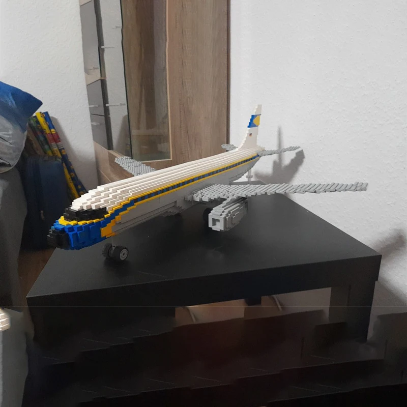 3715pcs MOC City Airport Airbuss A320 Model Christmas Gift Interior Decoration Craft Decorative Ornament For Bookshelf Display