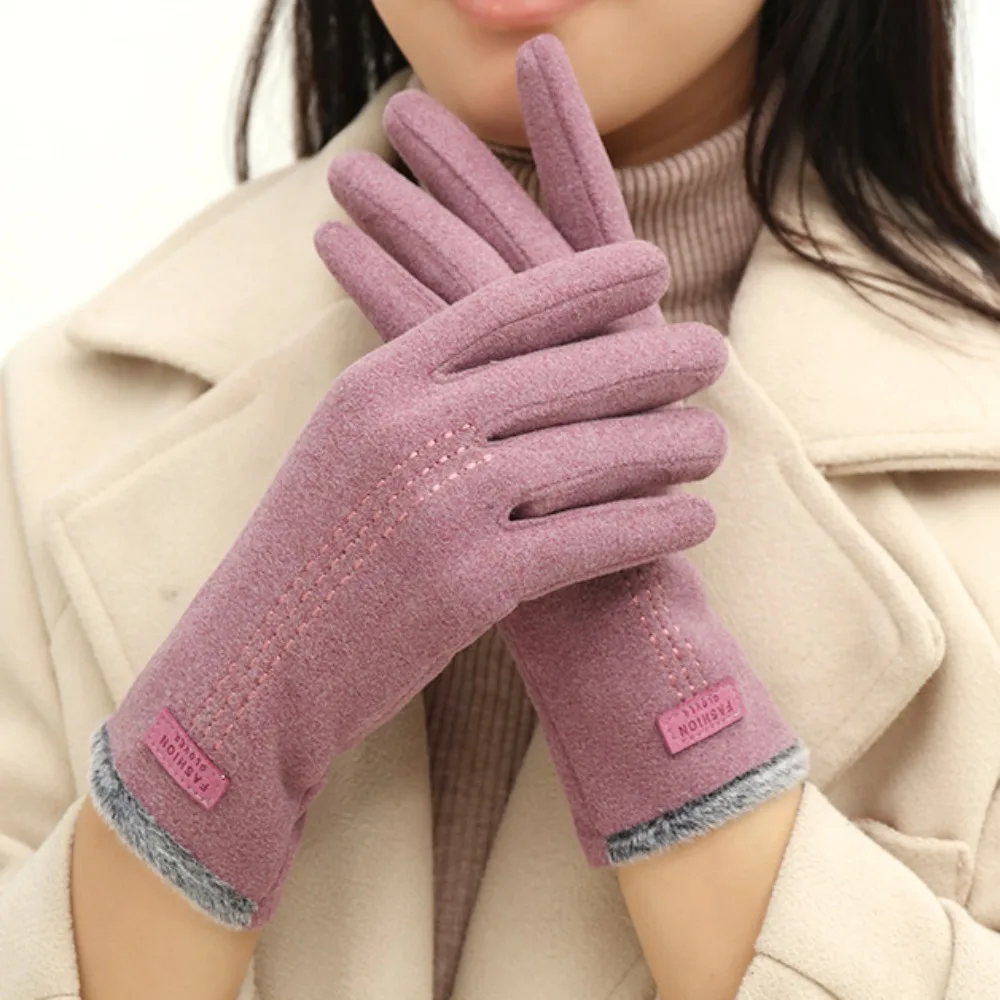 

Hot Sale Touchable Screen Winter Gloves Warm Full Finger Driving Mittens Skiing Gloves Unisex