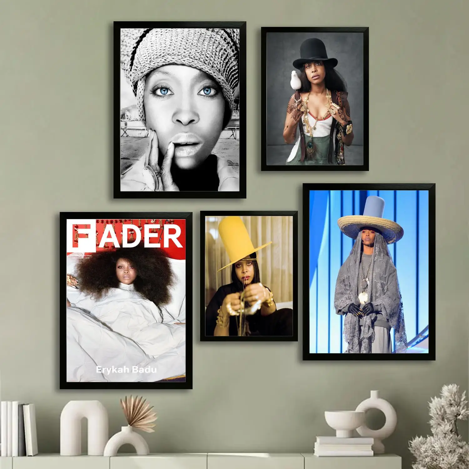 erykah badu Canvas Art Poster and Wall Art, Picture Print, Modern Family Bedroom Decor,Decorative painting